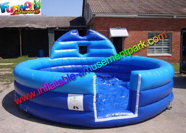 Plato PVC Blue Inflatable Water Pools , Kids Soap Foam Pitch Custom Made