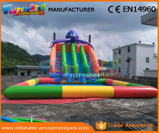 Outdoor Octopus Inflatable Water Pool Slip N Slide Water Sport Games PVC Tarpaulin