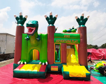 EN71 Dinosaur Adventure Play 5x5x3.5M Inflatable Kids Bouncer