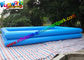 Heat Sealed Rectangle Inflatable Swimming Pool , 2 Layers Inflatable Water pools