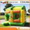 Funny Green / Yellow Inflatable Bouncy Slide 0.5mm PVC Tarpaulin Commercial