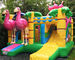 Flamingo Jumping Inflatable Bounce House Slide Combo Multi Color