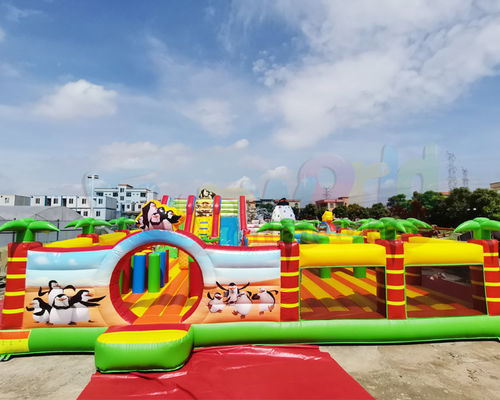 Parque de atracciones de la gorila de Jumper Bounce House Combo Inflatable del patio
